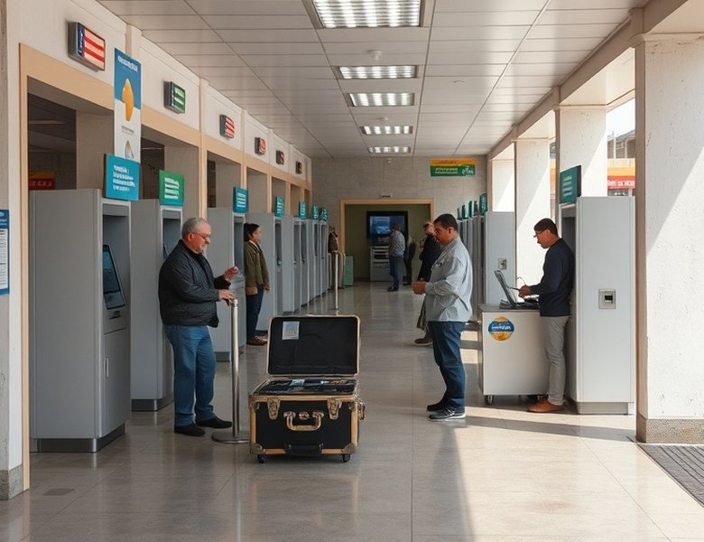 Después — Equipo restablecido en la misma visita y operando con normalidad.
